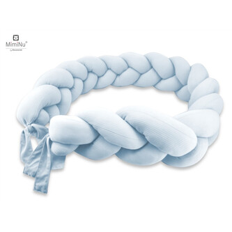 KIECZMERSKI Ochraniacz - warkocz MIMINU SOFT 220-240cm błękit