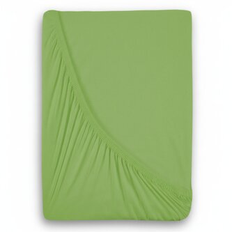 Jersey prostěradlo s lycrou 180x200cm světle zelené