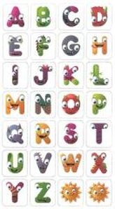 Magnesy 28szt Litery