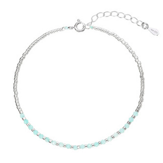 EG2312 Stříbrný náramek s amazonity