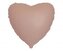 Balon foliowy 46cm Serce matowe Vintage Rose