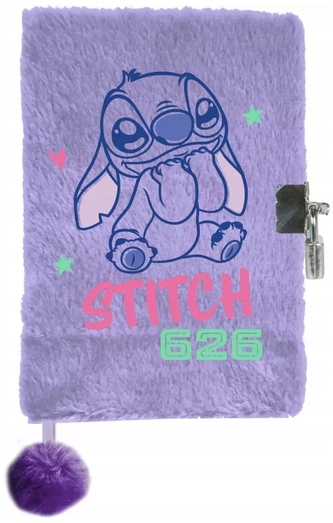 Pamiętnik pluszowy Stitch DS25BE-3676, Paso