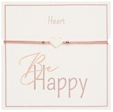Bransoletka Gifty Be Happy pozłacana rose gold Heart, MFP