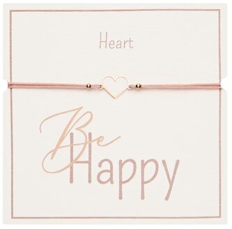 Bransoletka Gifty Be Happy pozłacana rose gold Heart, MFP