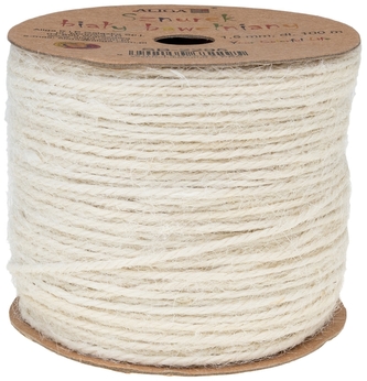 Sznurek bawełniany SB-2295 biały, 1,5mm x 100m, Aliga
