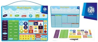 Zestaw edukacyjny Magnetyczny do nauki Kalendarza 55-el. Astrafun, Astra