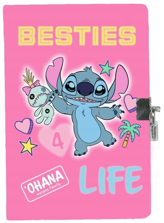 Pamiętnik pluszowy Stitch DS25BO-3556, Paso
