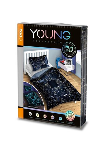 POŚCIEL KPL. MŁODZIEŻOWA 031 PROCESOR FLUO 140X200+70X80 BAW.MŁ.