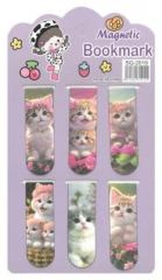 Zakładka do książek magnetyczna Kotki