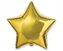 Balon foliowy 46cm Gwiazda złota