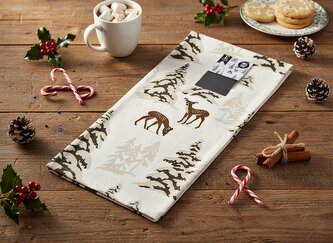 Vánoční bavlněná utěrka WINTER FIELD 45x65 cm 100% bavlna