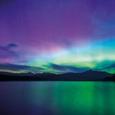 Karnet kwadrat z kopertą Northern light