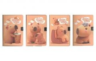 Notes z kłódką B6 80K linia Kapibara mix