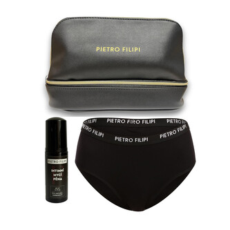 Dámská dárková kosmetická taštička menstruační kalhotky a intimní mycí pěna Pietro Filipi (4PTJVIG) M