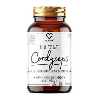 Goodie Cordyceps - dual extrakt min. 50 % polysacharidů & 2 % cordycepinu 60 kapslí