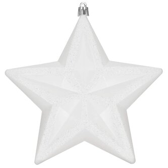 Vánoční hvězda bílá 16x15 cm, vánoční ozdoba