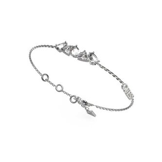 Elegantní ocelový náramek se zirkony Wonderlights JUBB04405JWRH Guess / Délka: 21 cm