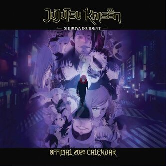 Oficiální nástěnný kalendář 2026 Jujutsu Kaisen s plakátem (SQ 30,5 x 30,5|61 cm)