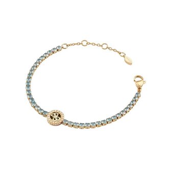 Půvabný tenisový náramek pro ženy Paradise JUBB05142JWYGLS Guess / Délka: 18,4 cm