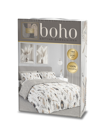 POŚCIEL KPL.160X200+2x70X80 BOHO 007 SATYNA BAW.