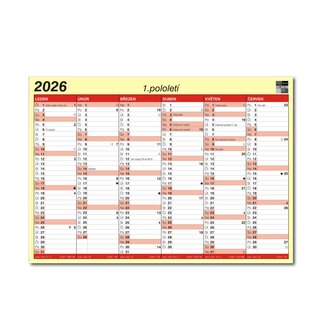 Lístkový kalendář 2026, A4
