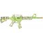 Skládací sada zbraně Paper Shooters Green Spit - zelená