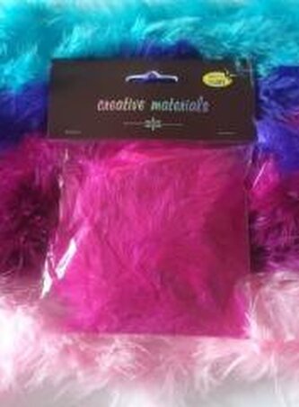 Girlanda z piór różowa 2m