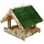 Krmítko pro ptactvo 27 x 26 x 21 cm, tráva