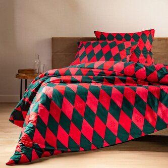 Vánoční mikrovláknové povlečení | REDMAS | s vánočním vzorem | 220 x 200 + 2 x 70 x 80 cm | 759215