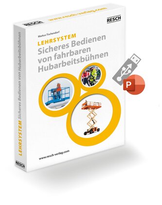 Lehrsystem "Sicheres Bedienen von fahrbaren Hubarbeitsbühnen"