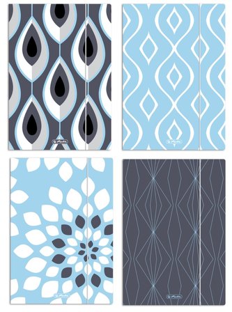 Teczka rysunkowa A4 z gumką Modern Living mix