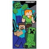 Dětská osuška MINECRAFT 4 postavy bavlna