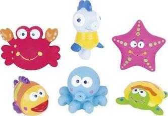 Gumowe zabawki do kąpieli - Zwierzątka Potworki-1ks