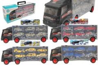 Ciężarówka 32cm z 6 autami MIX