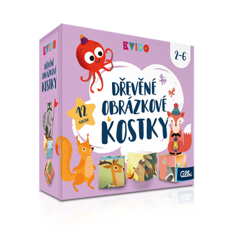Kvído - Dřevěné obrázkové kostky