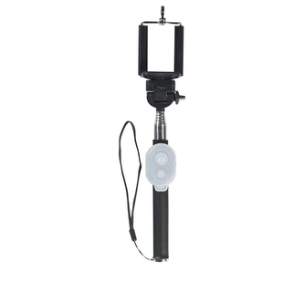 Polaroid 99100 teleskopická selfie tyč 100cm s bluetooth tlačítkem - černá