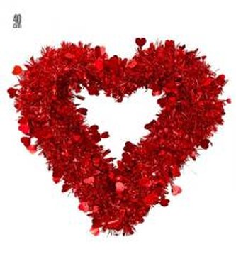 Czerwone dekoracyjne serce 40cm