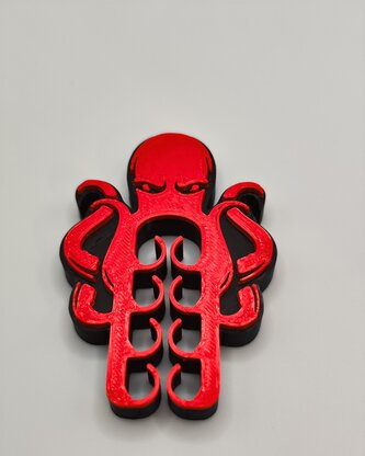 Spona na sáčky - Červený Cthulhu