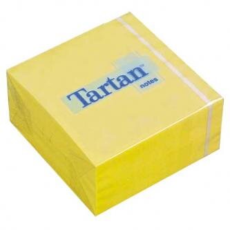 Blok samolepicí, 76 x 76mm, žlutý, 12 KS, Tartan