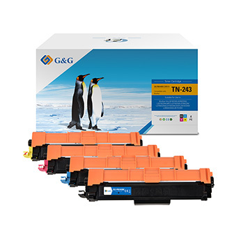 G&G kompatibilní toner s Brother TN243CMYK, NT-PB243BK/C/M/Y-4, CMYK, 1000str.