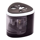 Ořezávátko elektrické, černé, pro silnou i tenkou tužku, Peach