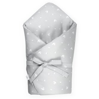 Zavinovačka SOFTELLO - svetlosivé vtáčiky - Zimná