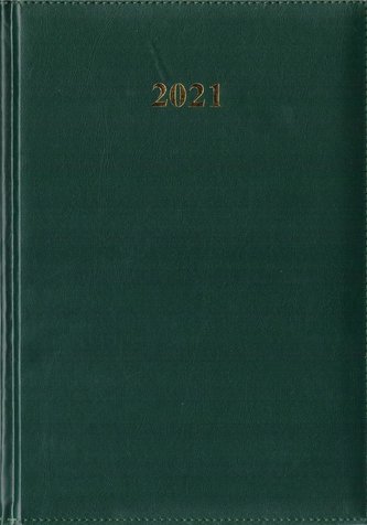 Kalendarz 2021 Tygodniowy A5 Divas Zielony