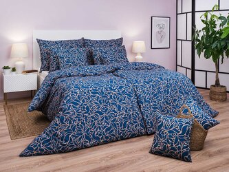 Povlečení krep Sorat tmavě modrý 140x220, 70x90 cm