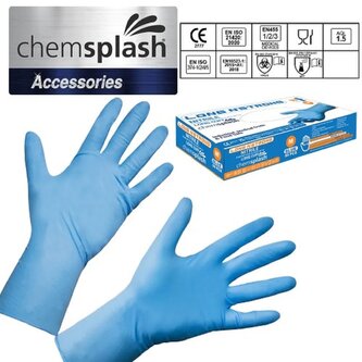 Chemsplash Long n'strong, silné dlouhé rukavice - 50 ks, velikost M