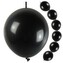 Balony czarne z łącznikiem duże 10 szt