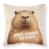 DETEXPOL Povlak na polštářek Kapybara micro  Polyester, 40/40 cm