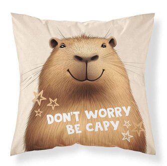 DETEXPOL Povlak na polštářek Kapybara micro  Polyester, 40/40 cm