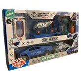 Samochód do montażu z przyczepą i czołgiem