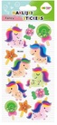 Naklejki 3D FANCY - Glitter Unicorns, 90x210 mm, Happy Color